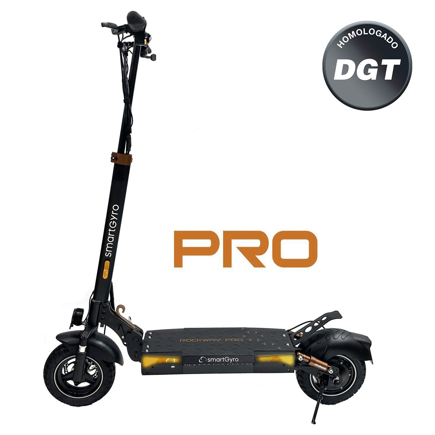 Patín eléctrico SmartGyro ROCKWAY PRO C, certificado DGT, ruedas 10
